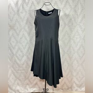 Line 32 v neck a-line knee length asymetrical dress size L